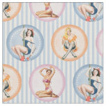 Pin Up Ladies - Retro Models Pinups Fabric