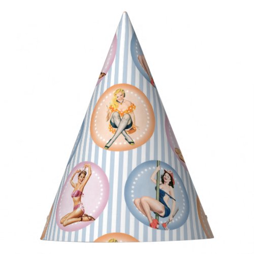 Pin Up Ladies _ Retro Models Pinups Party Hat