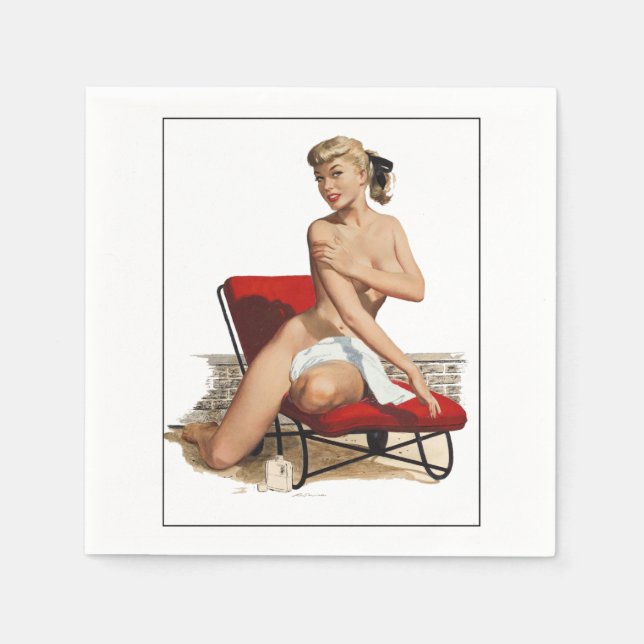 Pin-up Paper Napkins (Front)