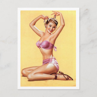Pin Up Postcard