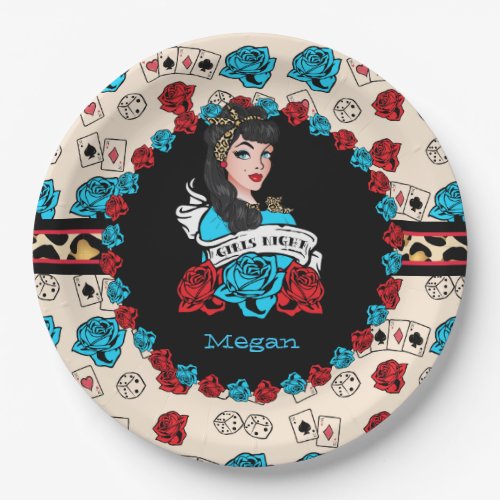 Pin_up Rock_A_Billy Paper Plates