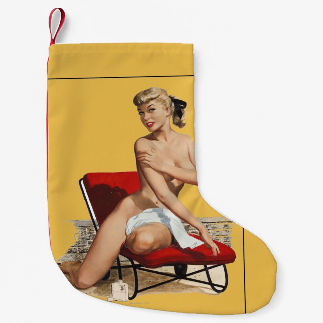 Pin-up Small Christmas Stocking (Front)