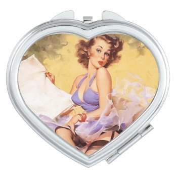 Pin Up Violet Mirror by VintageBeauty at Zazzle