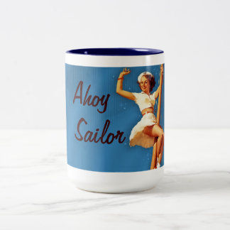 PIN UPS Two-Tone COFFEE MUG
