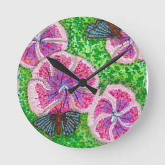 Pin Wheel Pretty Round Clock