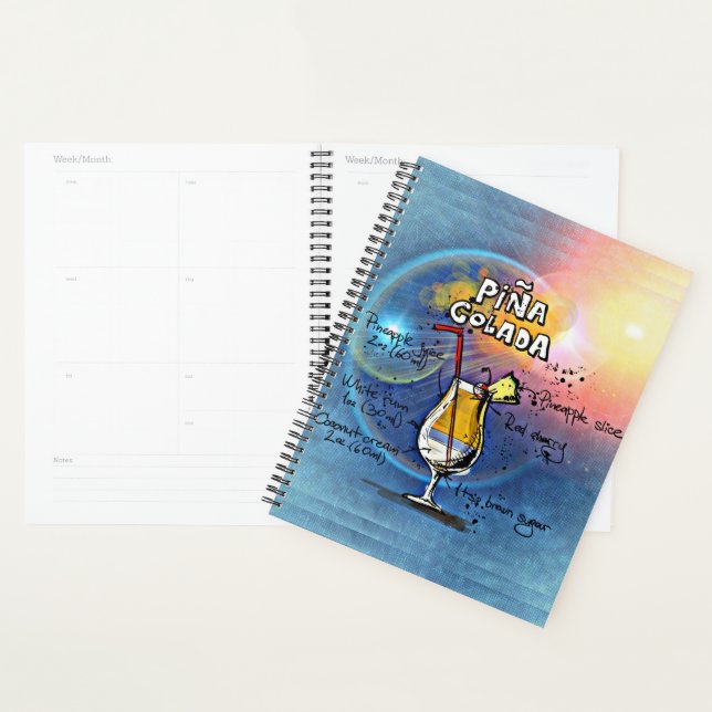 Pina Colada Cocktail (#5 of 12 Drink Recipe Sets) Planner (Display)