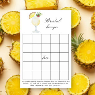 Pina Colada Cocktail - Bridal shower bingo game