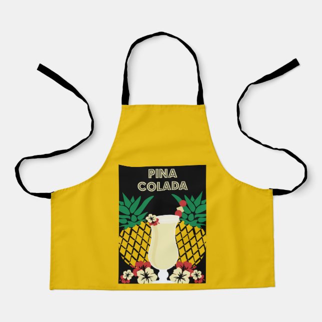 Piña Colada Cocktail Drink   Apron (Front)