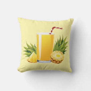 Pina Colada cocktail Throw Pillow