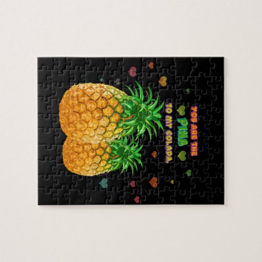 Pina Colada Pineapple Jigsaw Puzzle Zazzle