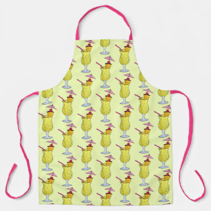 Piña Colada Puerto Rican Tropical Cocktail Drink Apron