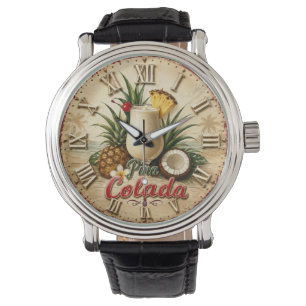Piña Colada Tropical Beach Cocktail Summer Bar Watch