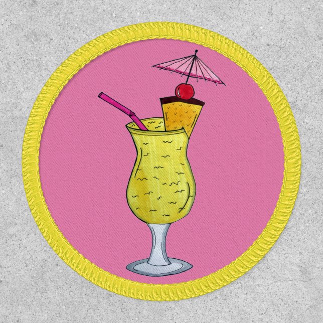 Pina Piña Colada Puerto Rican Pineapple Cocktail Patch (Front)