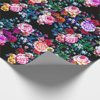 Pinafore Black Velvet Wrapping Paper