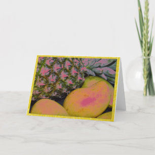 Pinapples and mangoes card