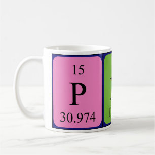 Pinar periodic table name mug