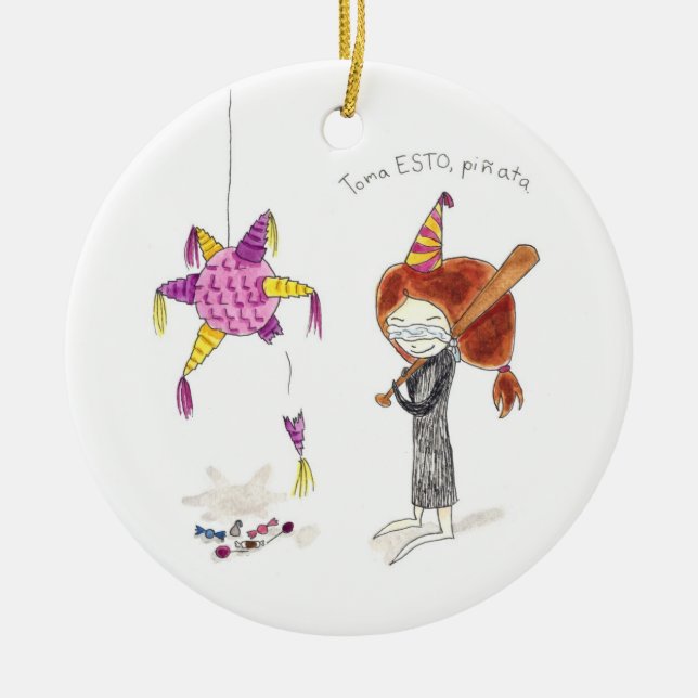 Pinata Adornos Ceramic Ornament (Front)