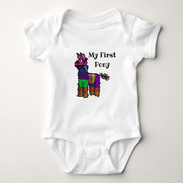 Pinata Baby Sleeper - My First Pony Baby Bodysuit (Front)