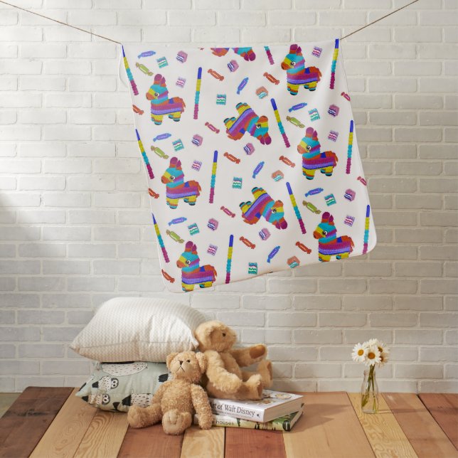 Pinata Fiesta Baby Blanket (In Situ)
