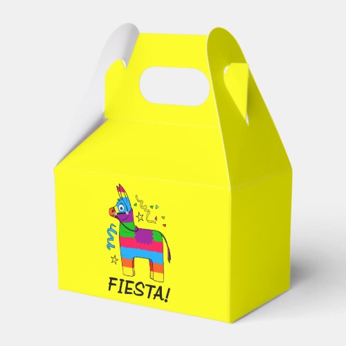 Pinata Fiesta Birthday Party Favor Boxes