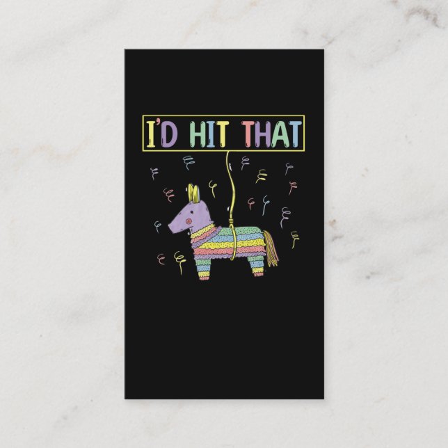 Pinata Mexican Fiesta Happy Cinco De Mayo Business Card (Front)