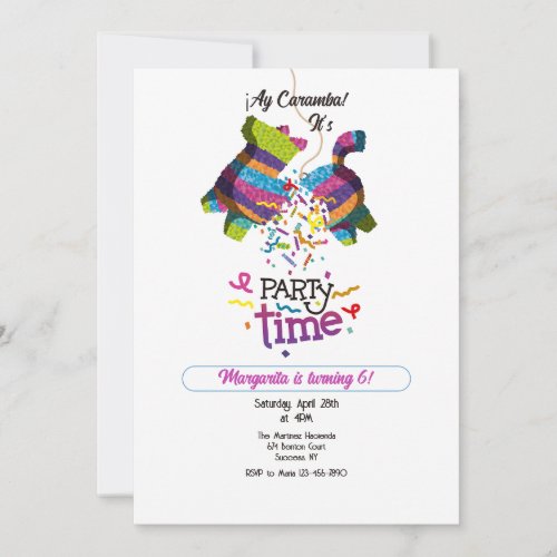 Piata Party  Invitation