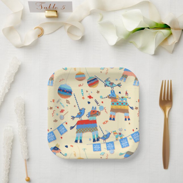 Pinata Party Paper Plates (Wedding)