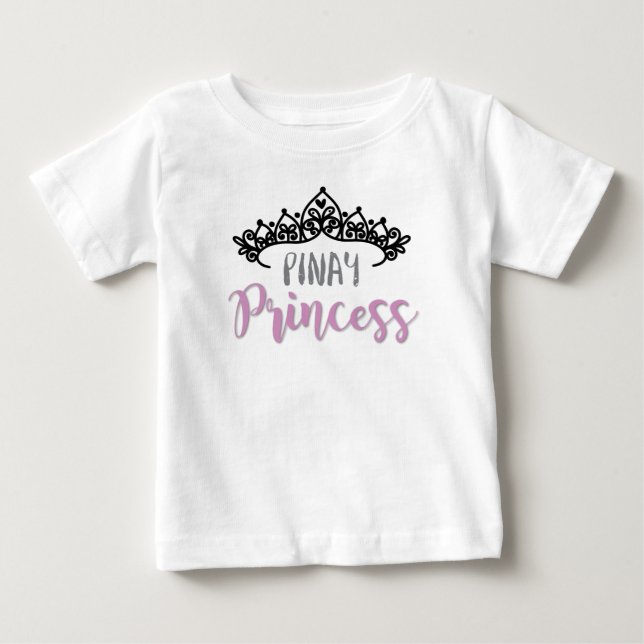 Pinay Princess with Tiara Baby T-Shirt (Front)
