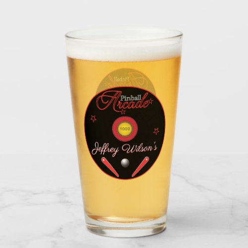 Pinball Arcade Drinkware Pint Beer Glass