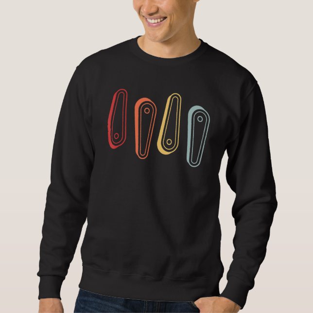 Pinball Arcade Game Retro Automatic Sweatshirt (Front)
