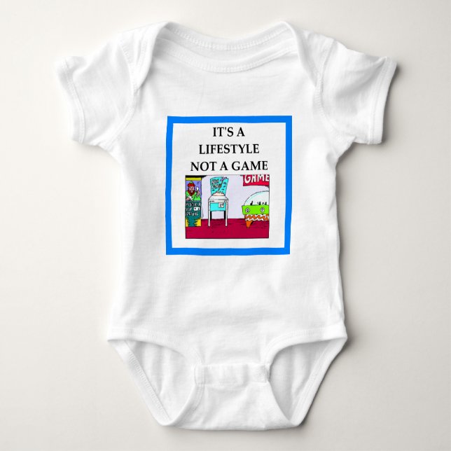 pinball baby bodysuit (Front)