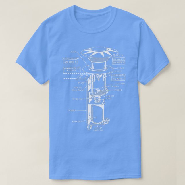 Pinball Bumper Schematic T-Shirt (Design Front)