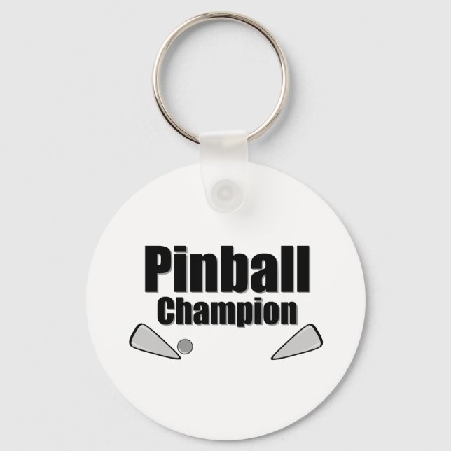 Pinball Champion Keychain (Front)