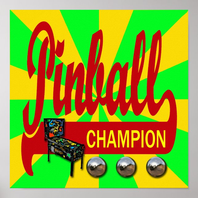 Pinball Champion Poster (Front)