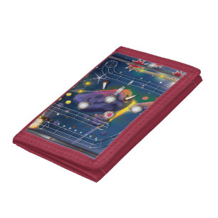 Pinball game trifold wallet