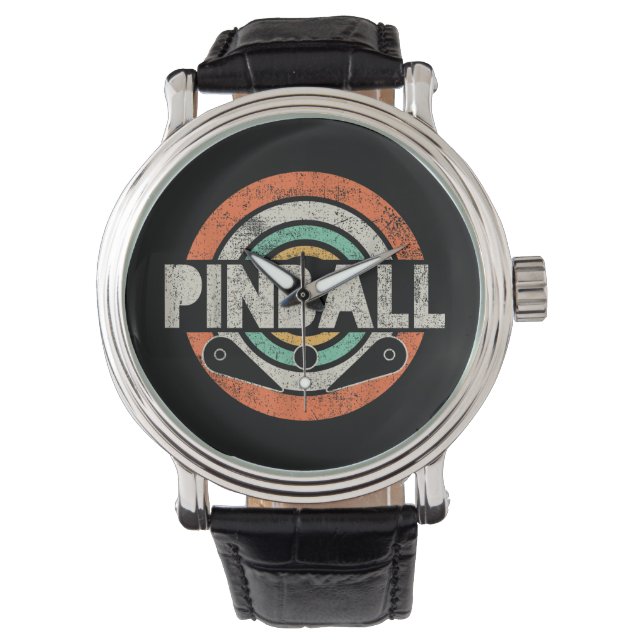 Pinball Game Vintage Watch (Front)
