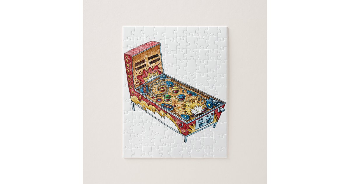 Pinball Jigsaw Puzzle Zazzle