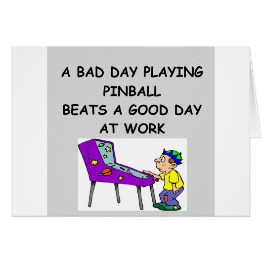 PINBALL joke Cards (Front Horizontal)