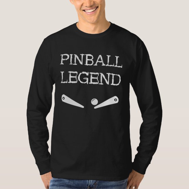 Pinball Legend Retro Flipper Pinball Arcade Gamer  T-Shirt (Front)