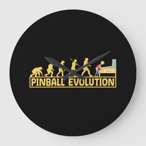 Pinball machine Arcade Evolution Retro Funny Large Clock