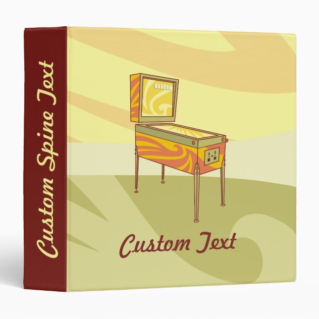 Pinball machine binder (Front/Spine)