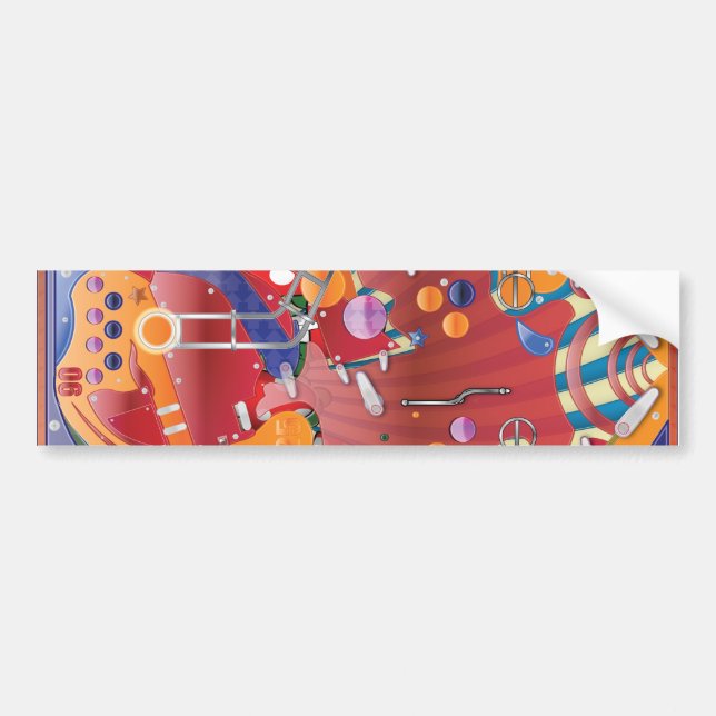 Pinball Machine Bumper Sticker (Front)