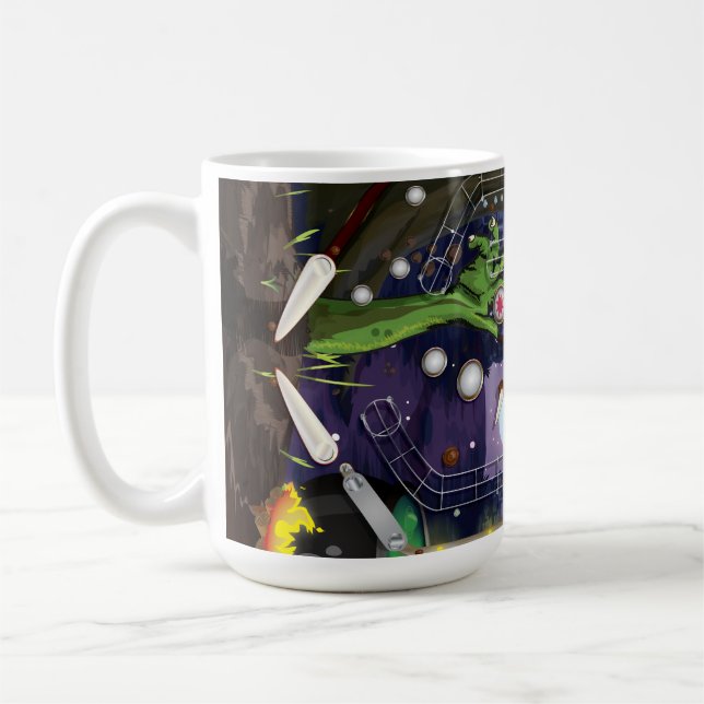 Pinball Machine Coffee Mug (Left)
