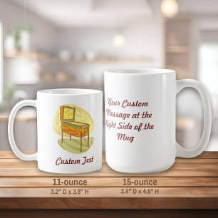 Pinball machine coffee mug