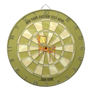 Pinball machine dart board
