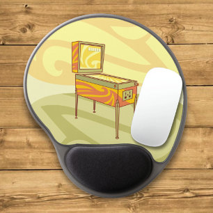 Pinball machine gel mouse pad