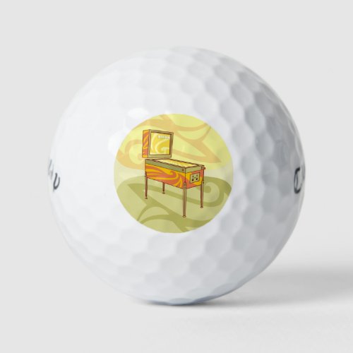 Pinball machine golf balls