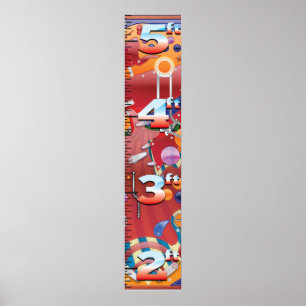 Pinball Machine Growth Chart. Poster