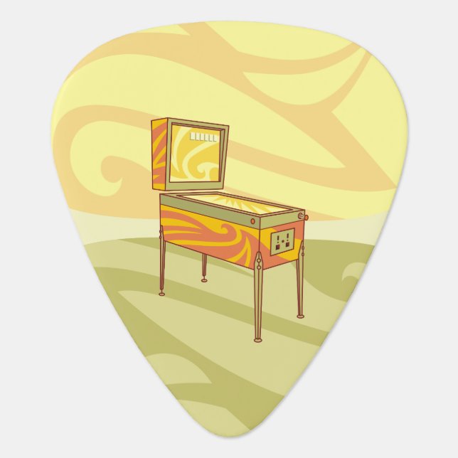 Pinball machine guitar pick (Front)