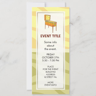 Pinball Machine Invitation